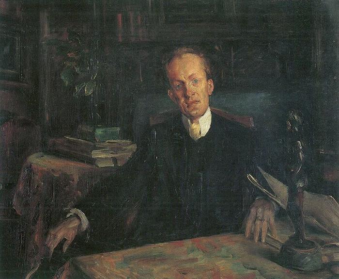 Lovis Corinth Portrait of Gerhart Hauptmann France oil painting art